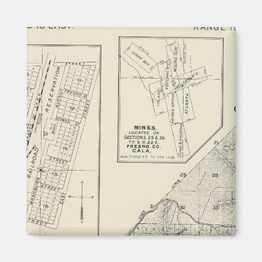 Aimant Comté de Madera, Californie (Devant)