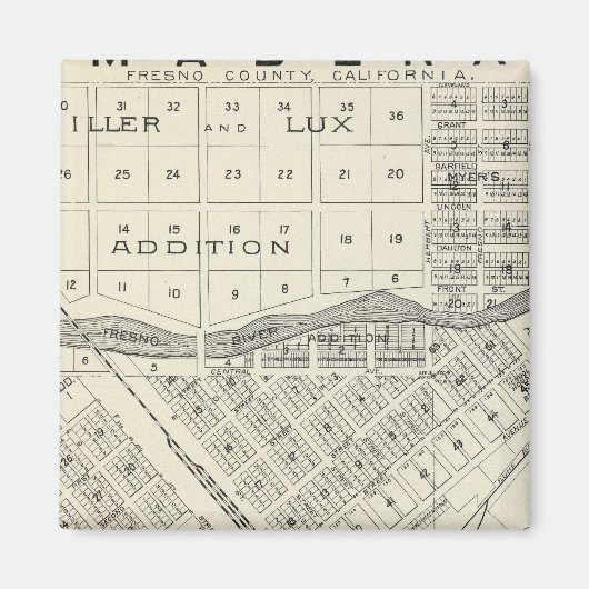 Aimant Comté de Madera, Californie 3 (Devant)