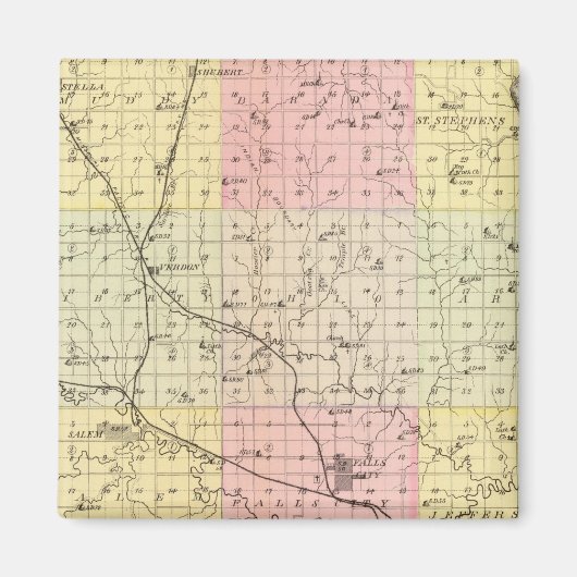 Aimant Comté de Richardson, Nebraska (Devant)