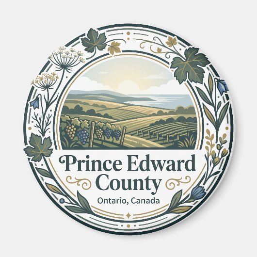 Aimant Comté Prince Edward Canada (Devant)