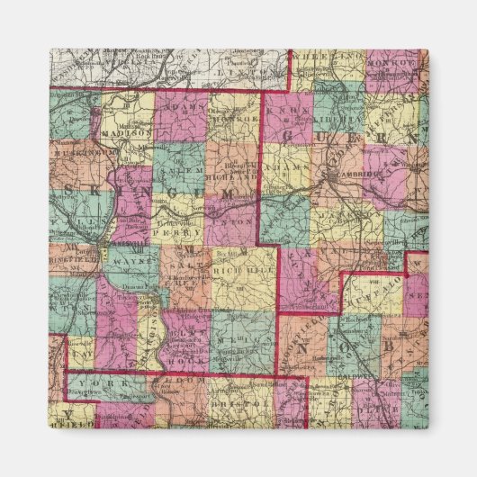 Aimant Comtés de l'Ohio (Devant)