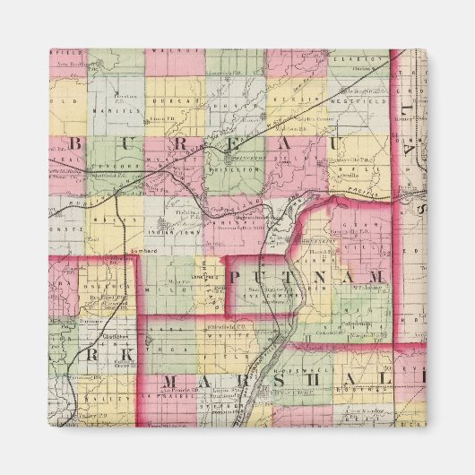 Aimant Comtés du Bureau, Putnam, Stark, Marshall (Devant)