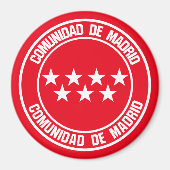 Aimant Comunidad de Madrid Round Emblem (Devant)