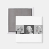 Aimant CON18BWRD Marilyn Trio Lèvres rouges Lèvres bleues (Recto/Verso)