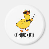 Aimant Con-duck-tor Funny Music Conducteur Canard Pun (Devant)