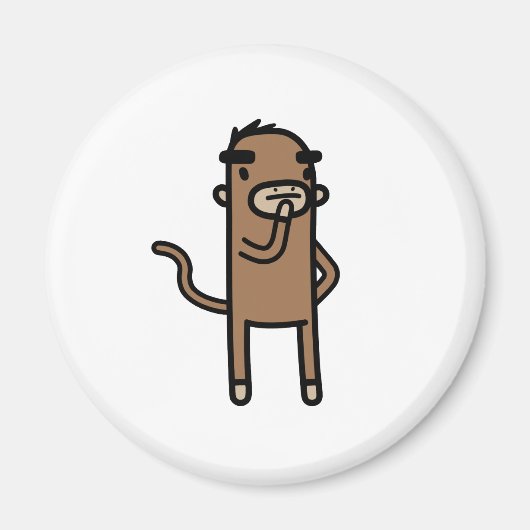 Aimant Concentrer le singe (Devant)