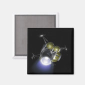 Aimant Concept de décollage d'un équipage (Recto/Verso)