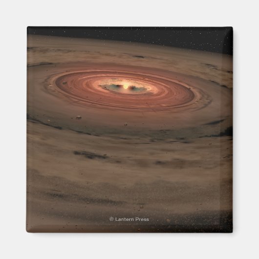 Aimant Concept de l'artiste Mini système solaire en const (Devant)