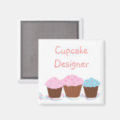 Aimant Concepteur de Cupcake (Recto/Verso)