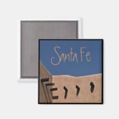 Aimant Concepteur père Noël Fe New Mexico (Recto/Verso)