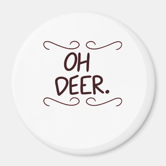 Aimant Conception artistique créative Alastor Oh Deer (Devant)
