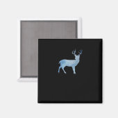 Aimant Conception artistique moderne de cerf (Recto/Verso)