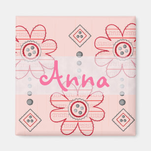 Aimant Conception assez rose de fleurs de mur