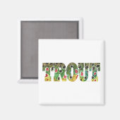 Aimant Conception Brown de truites (Recto/Verso)