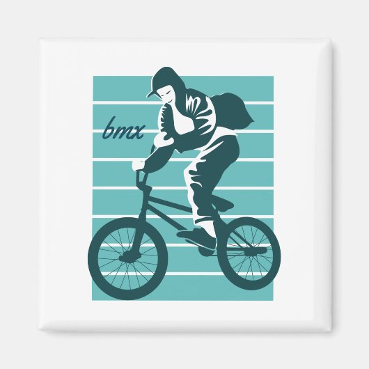 Aimant Conception Cool Rider - BMX (Devant)