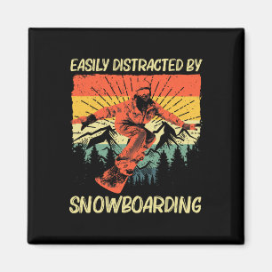 Aimant Conception cool Snowboard Pour Hommes Femmes Snowb