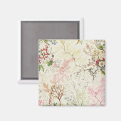 Aimant Conception d'algues pour le matériel de soie (p/c  (Recto/Verso)