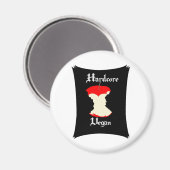 Aimant Conception d'Apple Vegan Hardcore (Recto/Verso)