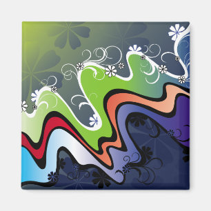 Aimant conception d'arc-en-ciel