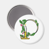 Aimant Conception de bougies de Noël (Recto/Verso)