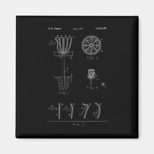 Aimant Conception de brevet de cible de panier de golf à (Devant)