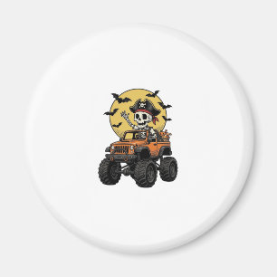 Aimant Conception de camion monstre squelette pirate Hall