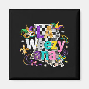 Aimant Conception de carnaval Mardi Gras de La Weezy Ana