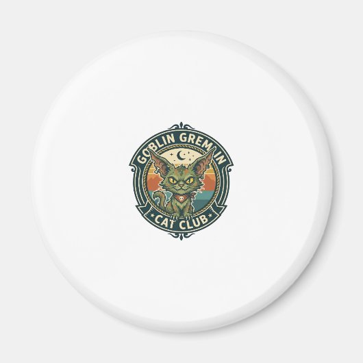 Aimant Conception de chat mignon de lutin gremlin - Gobel (Devant)