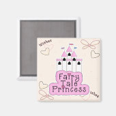 Aimant Conception de château de princesse de conte de fée (Recto/Verso)