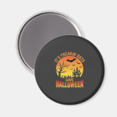 Aimant Conception de château hanté Halloween, les chauves (Recto/Verso)