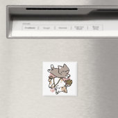 Aimant Conception de chats mignons et joueurs – Art de pa (In Situ (Lave-vaisselle))