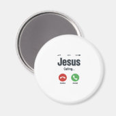 Aimant Conception de chemise chrétienne Jésus appelant l' (Recto/Verso)