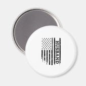 Aimant Conception de chemise de drapeau patriotique de ma (Recto/Verso)