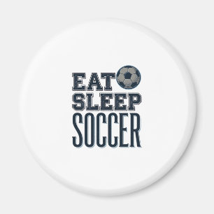 Aimant Conception de chemise de football vintage Eat Slee