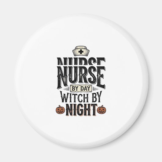 Aimant Conception de chemise Halloween Sorcière de nuit I (Devant)