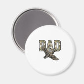 Aimant Conception de chemise vectorielle Camo Papa Canard (Recto/Verso)
