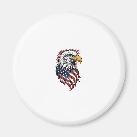 Aimant Conception de chemise vectorielle d'aigle patrioti (Devant)