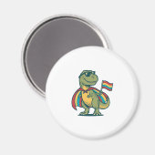 Aimant Conception de chemise vectorielle de dinosaure de  (Recto/Verso)