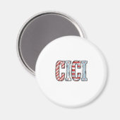Aimant Conception de chemise vectorielle de nom CICI patr (Recto/Verso)