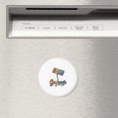 Aimant Conception de chemise vectorielle Gaymer Rainbow G (In Situ (Lave-vaisselle))