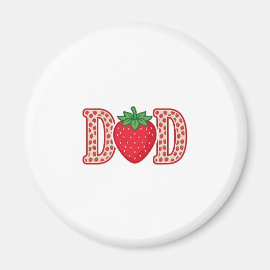 Aimant Conception de chemise vectorielle lettrage fraise  (Devant)