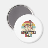 Aimant Conception de chemise vectorielle pour papa Munchk (Recto/Verso)