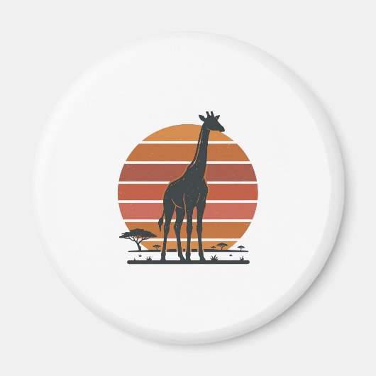 Aimant Conception de chemise vectorielle Safari Coucher d (Devant)