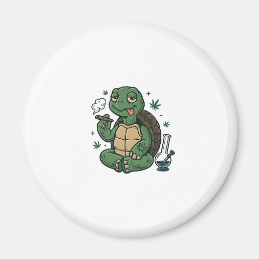 Aimant Conception de chemise vectorielle tortue stoner vi (Devant)