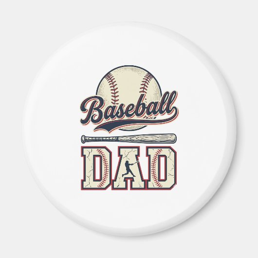 Aimant Conception de chemise vectorielle Vintage Baseball (Devant)