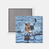 Aimant Conception de chiens pour les amateurs de moules (Recto/Verso)