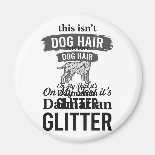 Aimant Conception de citation de cheveux de chien drôle d (Devant)