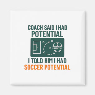 Aimant Conception de citation de coach de tableau noir de
