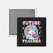 Aimant Conception de classe pour future enseignante licor (Recto/Verso)