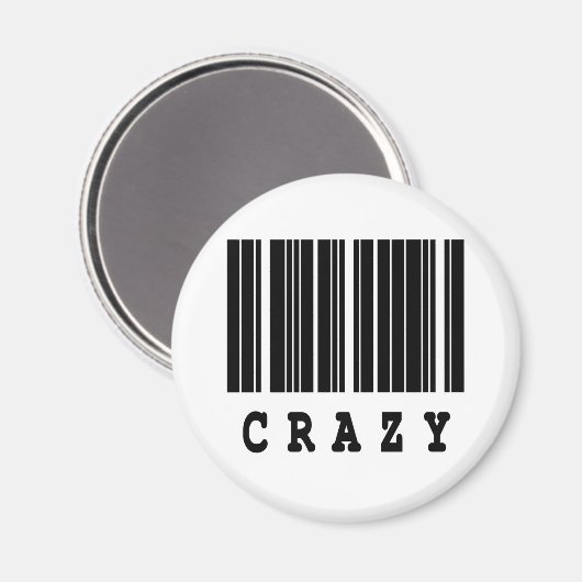 Aimant conception de code-barres fou (Recto/Verso)